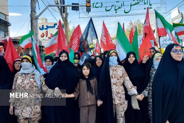 مشگین‌شهر یکصدا در راهپیمایی «جانفدایان ایران»