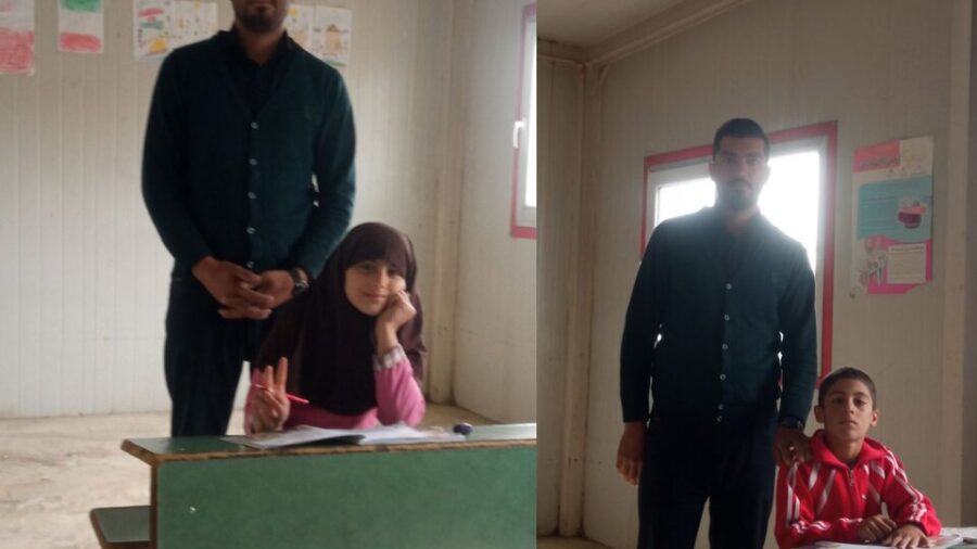 کلاس درس برای دو دانش آموز در روستای دورافتاده طویل ورزقان
